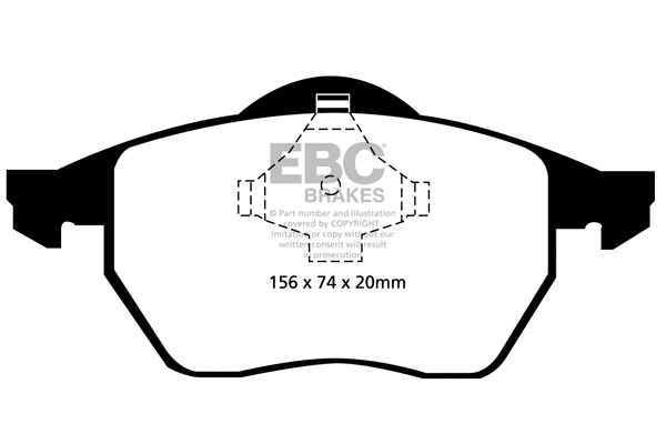 DP21324 EBC Brakes Комплект тормозных колодок, дисковый тормоз (фото 1)