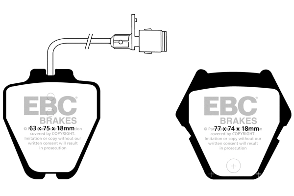 DP21328 EBC Brakes Комплект тормозных колодок, дисковый тормоз (фото 1)