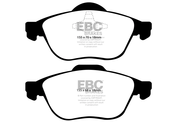 DP21353 EBC Brakes Комплект тормозных колодок, дисковый тормоз (фото 1)