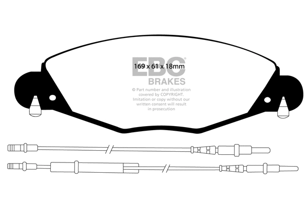 DP21372 EBC Brakes Комплект тормозных колодок, дисковый тормоз (фото 1)