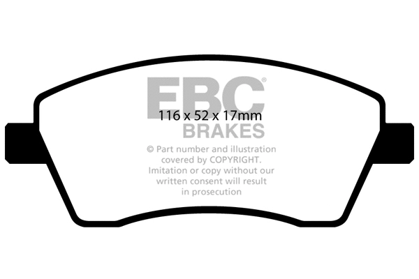 DP21485 EBC Brakes Комплект тормозных колодок, дисковый тормоз (фото 1)