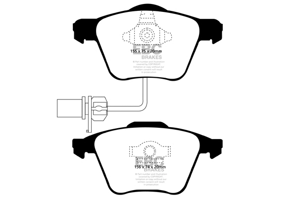 DP21495 EBC Brakes Комплект тормозных колодок, дисковый тормоз (фото 1)