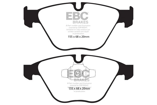 DP21512 EBC Brakes Комплект тормозных колодок, дисковый тормоз (фото 1)