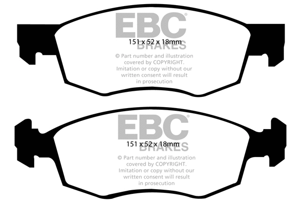 DP21528 EBC Brakes Комплект тормозных колодок, дисковый тормоз (фото 1)