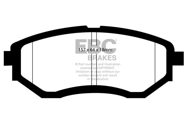 DP21583 EBC Brakes Комплект тормозных колодок, дисковый тормоз (фото 1)
