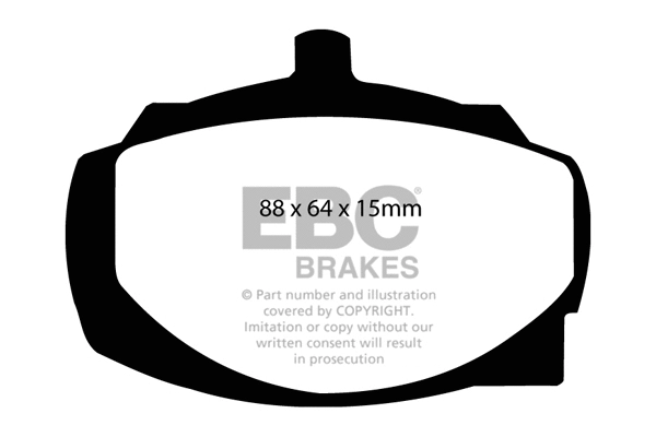 DP2161 EBC Brakes Комплект тормозных колодок, дисковый тормоз (фото 1)