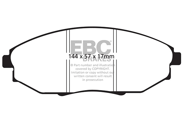 DP21750 EBC Brakes Комплект тормозных колодок, дисковый тормоз (фото 1)