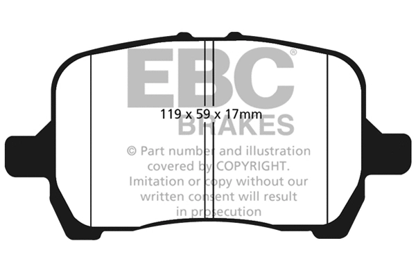 DP21763 EBC Brakes Комплект тормозных колодок, дисковый тормоз (фото 1)