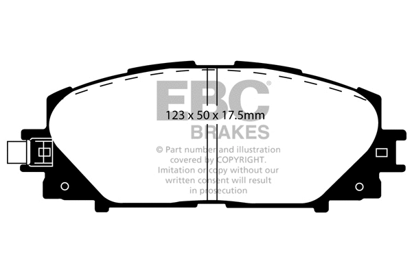 DP21817 EBC Brakes Комплект тормозных колодок, дисковый тормоз (фото 1)