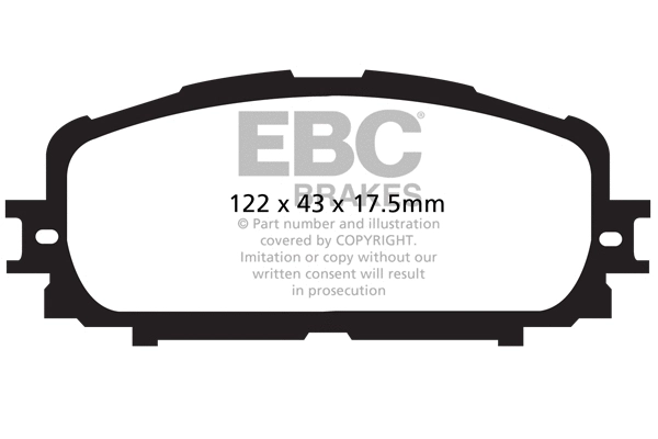 DP21897 EBC Brakes Комплект тормозных колодок, дисковый тормоз (фото 1)