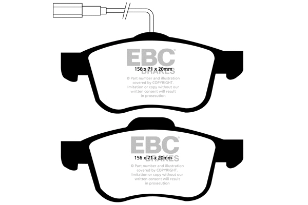 DP21904 EBC Brakes Комплект тормозных колодок, дисковый тормоз (фото 1)