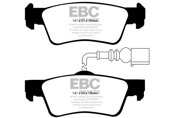 DP21907 EBC Brakes Комплект тормозных колодок, дисковый тормоз (фото 1)