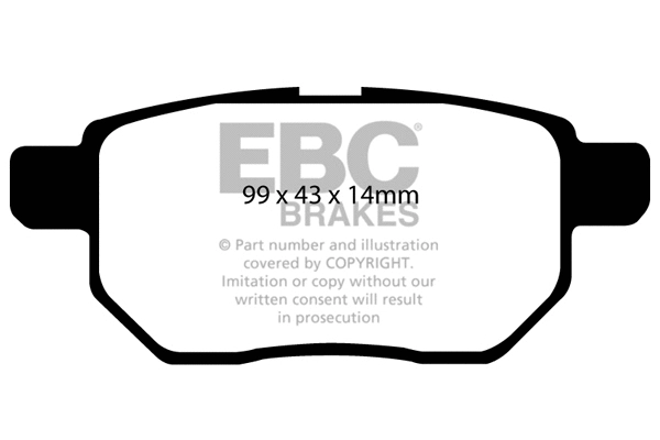 DP21947 EBC Brakes Комплект тормозных колодок, дисковый тормоз (фото 1)