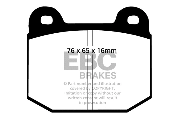 DP2197 EBC Brakes Комплект тормозных колодок, дисковый тормоз (фото 1)