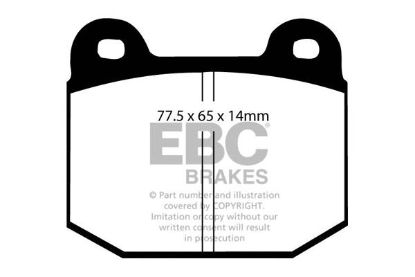 DP2197/2 EBC Brakes Комплект тормозных колодок, дисковый тормоз (фото 1)
