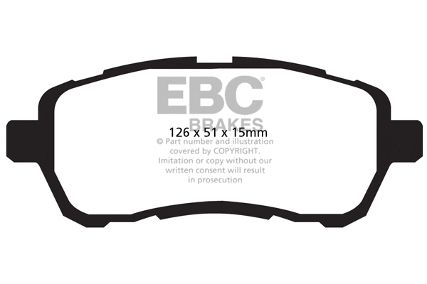 DP22003 EBC Brakes Комплект тормозных колодок, дисковый тормоз (фото 1)