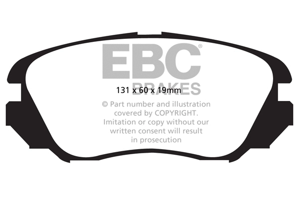 DP22013 EBC Brakes Комплект тормозных колодок, дисковый тормоз (фото 1)