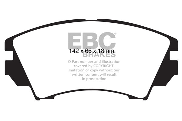 DP22014 EBC Brakes Комплект тормозных колодок, дисковый тормоз (фото 1)