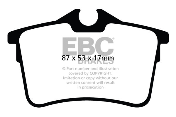 DP22017 EBC Brakes Комплект тормозных колодок, дисковый тормоз (фото 1)