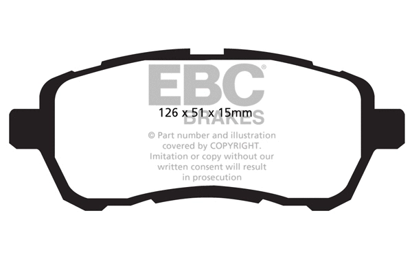 DP22058 EBC Brakes Комплект тормозных колодок, дисковый тормоз (фото 1)