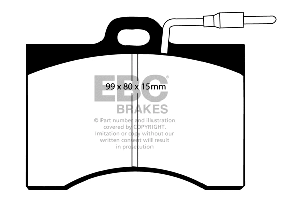 DP221 EBC Brakes Комплект тормозных колодок, дисковый тормоз (фото 1)