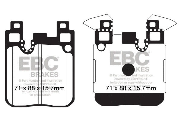 DP22133 EBC Brakes Комплект тормозных колодок, дисковый тормоз (фото 1)