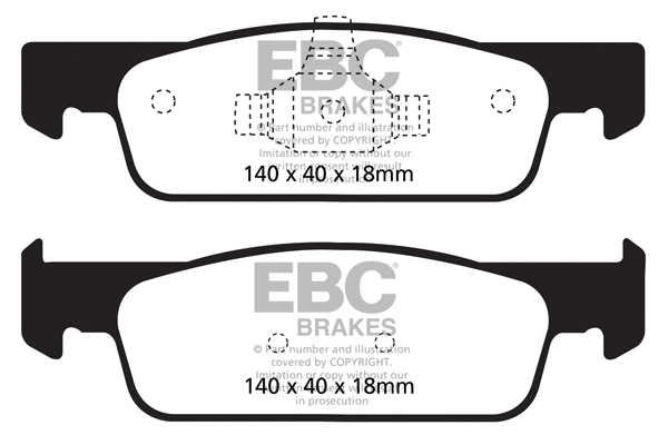 DP22146 EBC Brakes Комплект тормозных колодок, дисковый тормоз (фото 1)