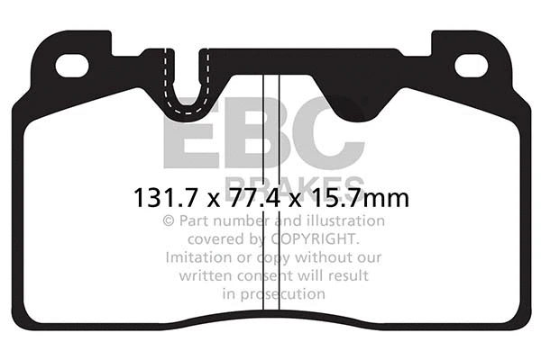 DP22168 EBC Brakes Комплект тормозных колодок, дисковый тормоз (фото 1)