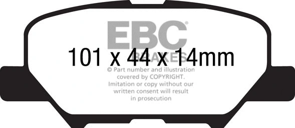DP22171 EBC Brakes Комплект тормозных колодок, дисковый тормоз (фото 1)