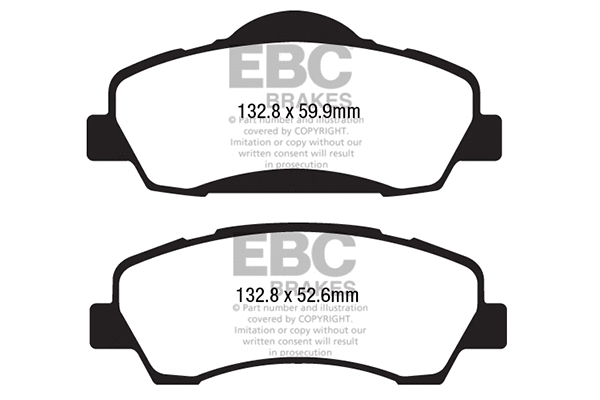 DP22177 EBC Brakes Комплект тормозных колодок, дисковый тормоз (фото 1)