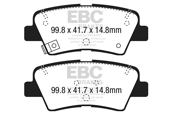 DP22188 EBC Brakes Комплект тормозных колодок, дисковый тормоз (фото 1)