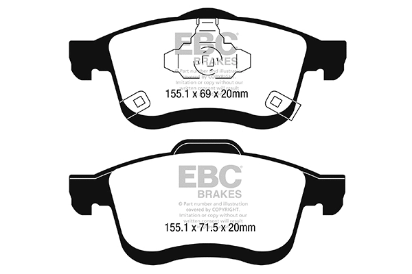 DP22248 EBC Brakes Комплект тормозных колодок, дисковый тормоз (фото 1)