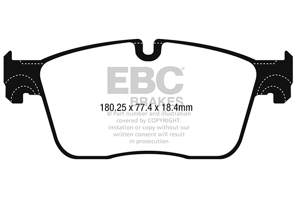 DP22253 EBC Brakes Комплект тормозных колодок, дисковый тормоз (фото 1)