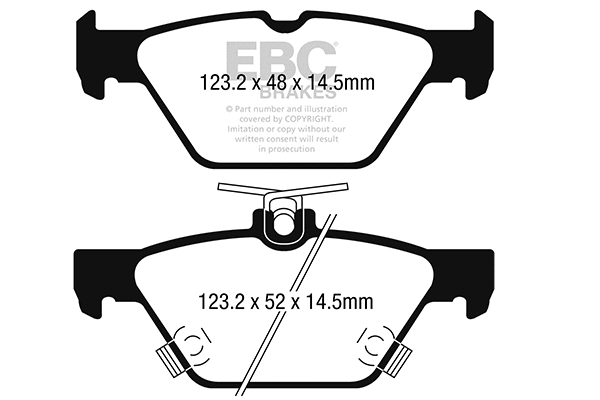 DP22257 EBC Brakes Комплект тормозных колодок, дисковый тормоз (фото 1)