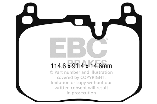 DP22271 EBC Brakes Комплект тормозных колодок, дисковый тормоз (фото 1)