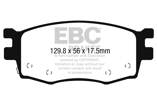 DP22282 EBC Brakes Комплект тормозных колодок, дисковый тормоз (фото 1)