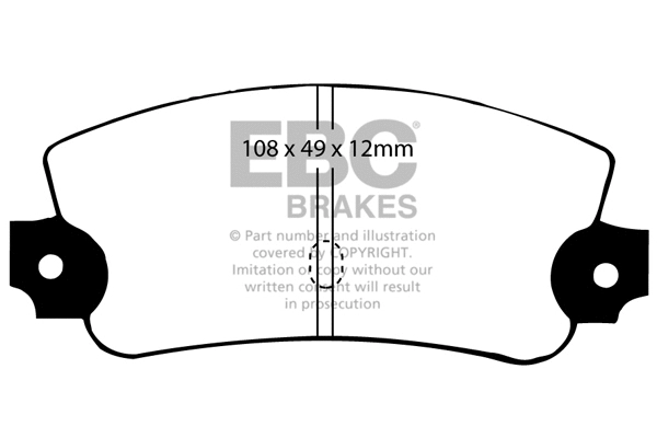 DP2231 EBC Brakes Комплект тормозных колодок, дисковый тормоз (фото 1)