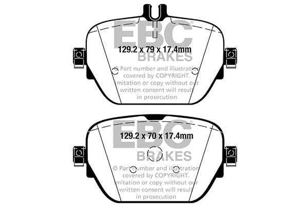 DP22314 EBC Brakes Комплект тормозных колодок, дисковый тормоз (фото 1)