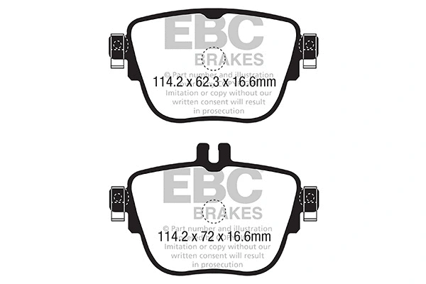 DP22337 EBC Brakes Комплект тормозных колодок, дисковый тормоз (фото 1)