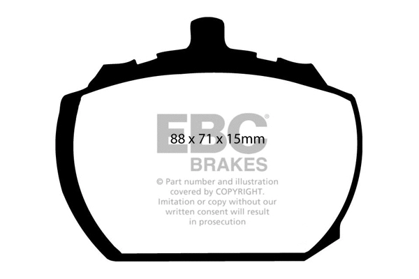 DP2240 EBC Brakes Комплект тормозных колодок, дисковый тормоз (фото 1)