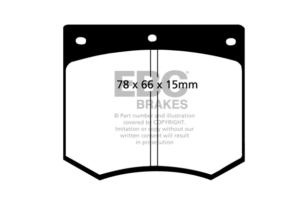 DP2291 EBC Brakes Комплект тормозных колодок, дисковый тормоз (фото 1)