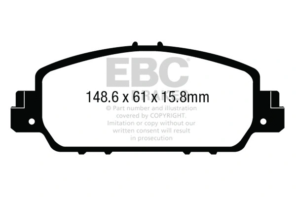 DP23014 EBC Brakes Комплект тормозных колодок, дисковый тормоз (фото 1)