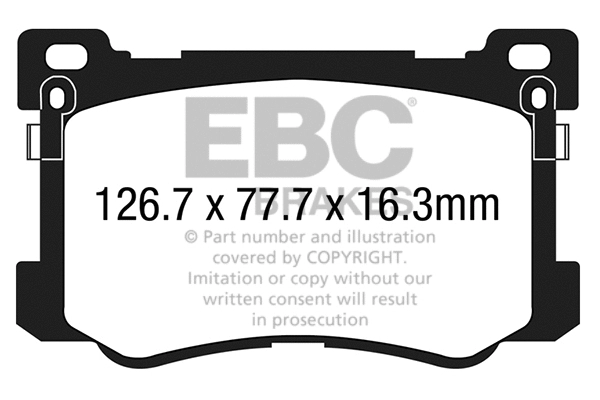 DP23048 EBC Brakes Комплект тормозных колодок, дисковый тормоз (фото 1)