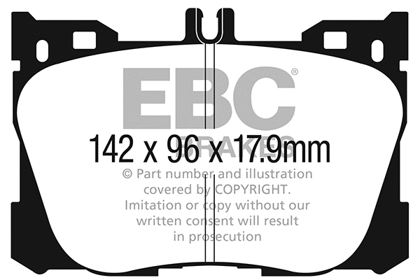 DP23070 EBC Brakes Комплект тормозных колодок, дисковый тормоз (фото 1)