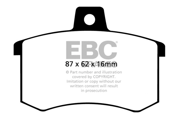 DP2370 EBC Brakes Комплект тормозных колодок, дисковый тормоз (фото 1)