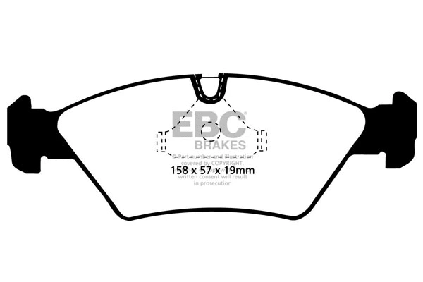 DP2414 EBC Brakes Комплект тормозных колодок, дисковый тормоз (фото 1)