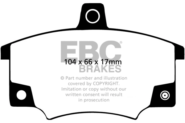 DP2420/2 EBC Brakes Комплект тормозных колодок, дисковый тормоз (фото 1)