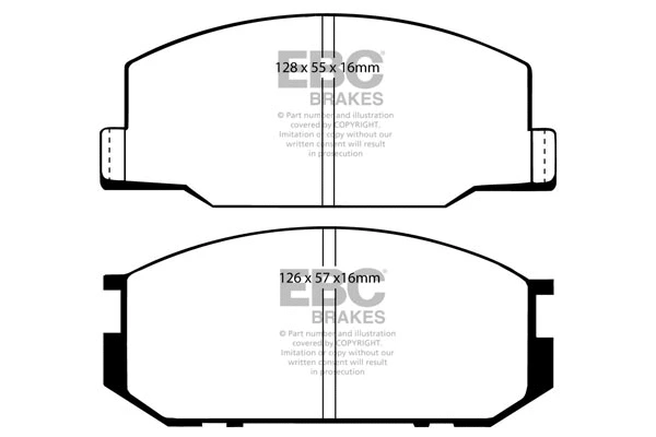 DP2456 EBC Brakes Комплект тормозных колодок, дисковый тормоз (фото 1)