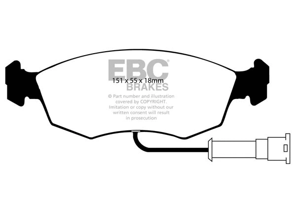DP2473 EBC Brakes Комплект тормозных колодок, дисковый тормоз (фото 1)