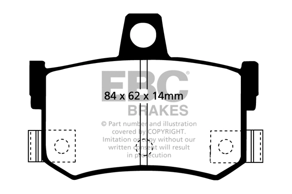 DP2662/2 EBC Brakes Комплект тормозных колодок, дисковый тормоз (фото 1)